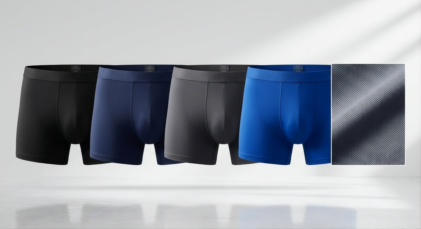 Men's Ice-Cool Premium Boxer Briefs – Pack of 3 @599 | Ultra-Soft, Breathable & All-Day Fresh (COD Available)